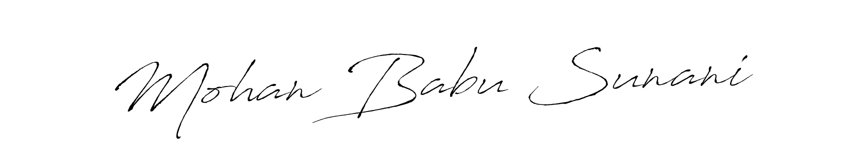Use a signature maker to create a handwritten signature online. With this signature software, you can design (Antro_Vectra) your own signature for name Mohan Babu Sunani. Mohan Babu Sunani signature style 6 images and pictures png