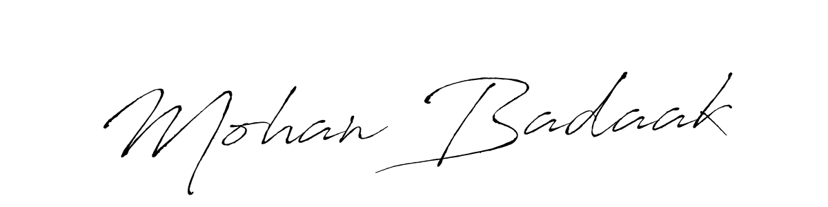 How to make Mohan Badaak signature? Antro_Vectra is a professional autograph style. Create handwritten signature for Mohan Badaak name. Mohan Badaak signature style 6 images and pictures png