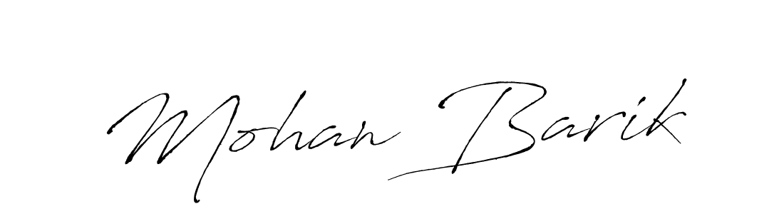 Make a beautiful signature design for name Mohan Barik. Use this online signature maker to create a handwritten signature for free. Mohan Barik signature style 6 images and pictures png