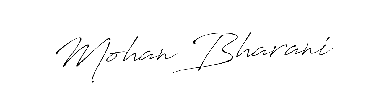 Antro_Vectra is a professional signature style that is perfect for those who want to add a touch of class to their signature. It is also a great choice for those who want to make their signature more unique. Get Mohan Bharani name to fancy signature for free. Mohan Bharani signature style 6 images and pictures png