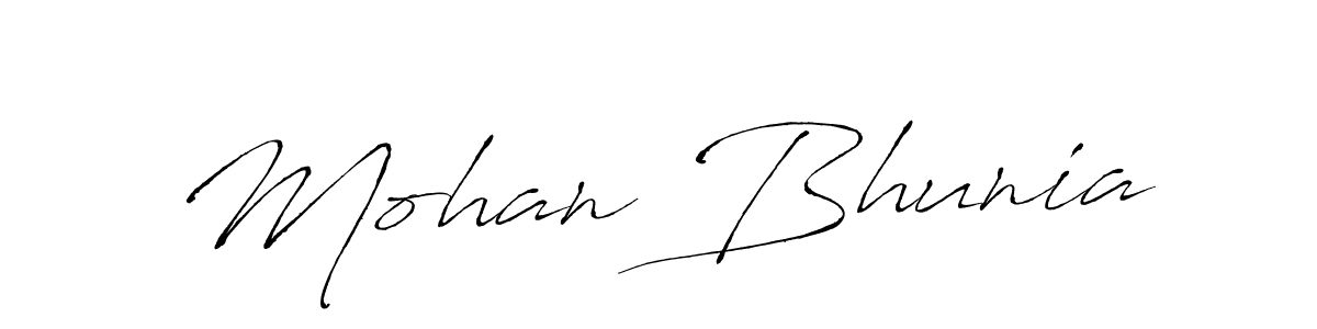 Mohan Bhunia stylish signature style. Best Handwritten Sign (Antro_Vectra) for my name. Handwritten Signature Collection Ideas for my name Mohan Bhunia. Mohan Bhunia signature style 6 images and pictures png