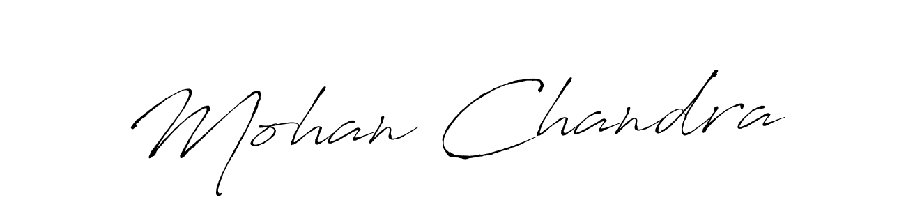 Create a beautiful signature design for name Mohan Chandra. With this signature (Antro_Vectra) fonts, you can make a handwritten signature for free. Mohan Chandra signature style 6 images and pictures png