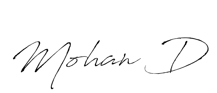 Antro_Vectra is a professional signature style that is perfect for those who want to add a touch of class to their signature. It is also a great choice for those who want to make their signature more unique. Get Mohan D name to fancy signature for free. Mohan D signature style 6 images and pictures png