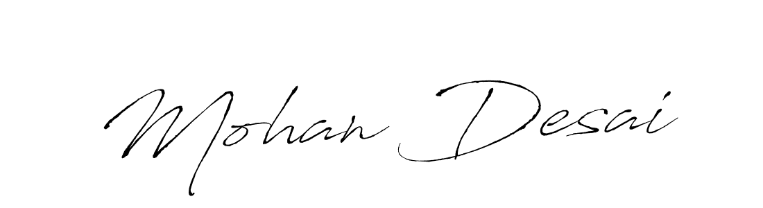 Antro_Vectra is a professional signature style that is perfect for those who want to add a touch of class to their signature. It is also a great choice for those who want to make their signature more unique. Get Mohan Desai name to fancy signature for free. Mohan Desai signature style 6 images and pictures png