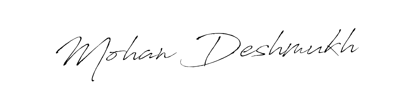 Antro_Vectra is a professional signature style that is perfect for those who want to add a touch of class to their signature. It is also a great choice for those who want to make their signature more unique. Get Mohan Deshmukh name to fancy signature for free. Mohan Deshmukh signature style 6 images and pictures png