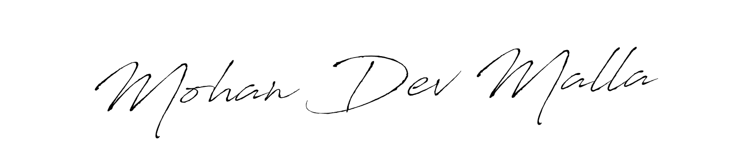 Design your own signature with our free online signature maker. With this signature software, you can create a handwritten (Antro_Vectra) signature for name Mohan Dev Malla. Mohan Dev Malla signature style 6 images and pictures png