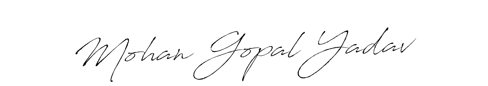 Make a short Mohan Gopal Yadav signature style. Manage your documents anywhere anytime using Antro_Vectra. Create and add eSignatures, submit forms, share and send files easily. Mohan Gopal Yadav signature style 6 images and pictures png