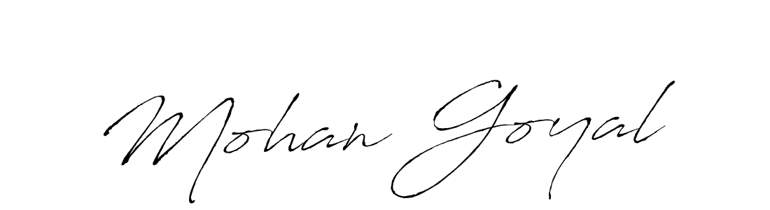 Mohan Goyal stylish signature style. Best Handwritten Sign (Antro_Vectra) for my name. Handwritten Signature Collection Ideas for my name Mohan Goyal. Mohan Goyal signature style 6 images and pictures png