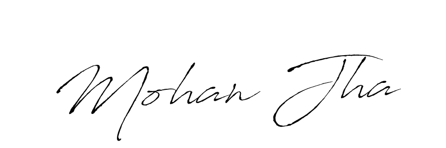 Antro_Vectra is a professional signature style that is perfect for those who want to add a touch of class to their signature. It is also a great choice for those who want to make their signature more unique. Get Mohan Jha name to fancy signature for free. Mohan Jha signature style 6 images and pictures png