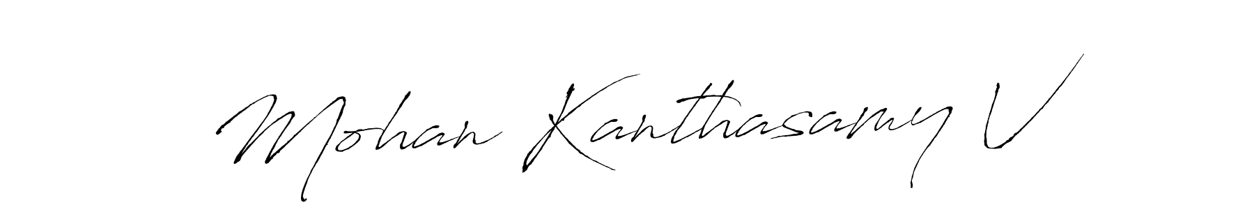 Also we have Mohan Kanthasamy V name is the best signature style. Create professional handwritten signature collection using Antro_Vectra autograph style. Mohan Kanthasamy V signature style 6 images and pictures png