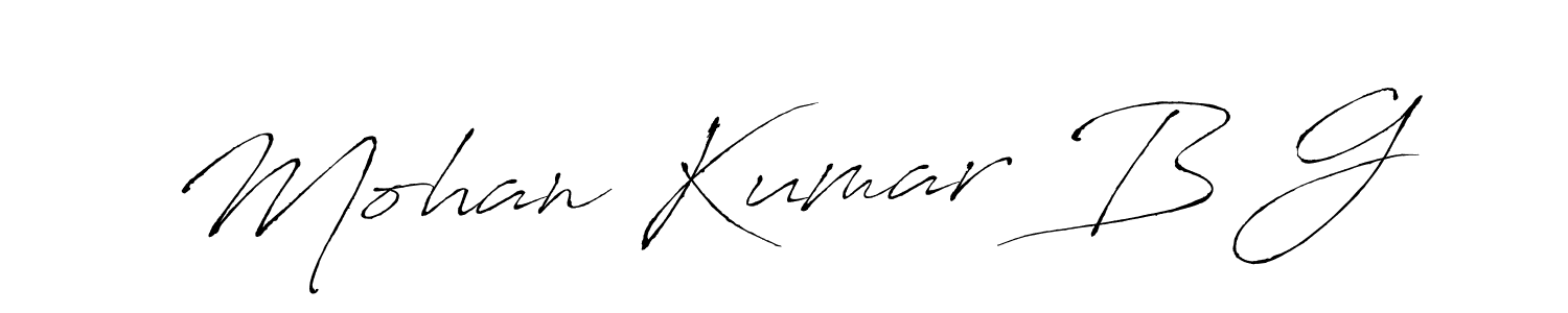Make a beautiful signature design for name Mohan Kumar B G. Use this online signature maker to create a handwritten signature for free. Mohan Kumar B G signature style 6 images and pictures png