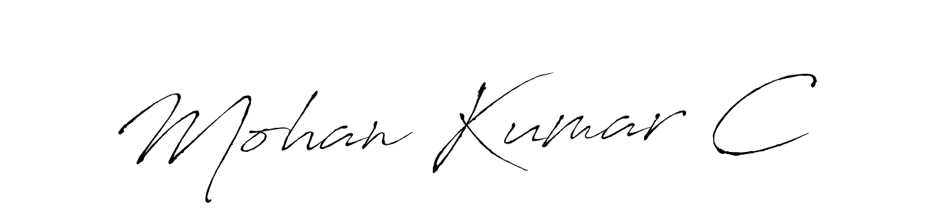 if you are searching for the best signature style for your name Mohan Kumar C. so please give up your signature search. here we have designed multiple signature styles  using Antro_Vectra. Mohan Kumar C signature style 6 images and pictures png