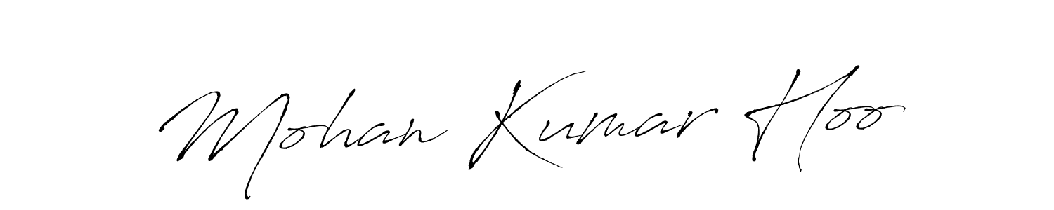 Create a beautiful signature design for name Mohan Kumar Hoo. With this signature (Antro_Vectra) fonts, you can make a handwritten signature for free. Mohan Kumar Hoo signature style 6 images and pictures png