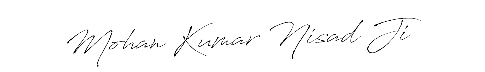 Make a beautiful signature design for name Mohan Kumar Nisad Ji. With this signature (Antro_Vectra) style, you can create a handwritten signature for free. Mohan Kumar Nisad Ji signature style 6 images and pictures png