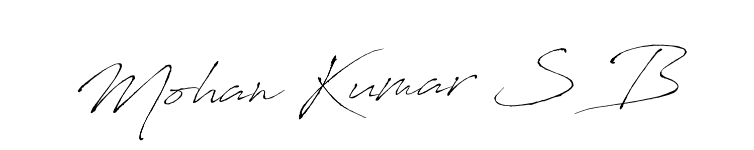 How to Draw Mohan Kumar S B signature style? Antro_Vectra is a latest design signature styles for name Mohan Kumar S B. Mohan Kumar S B signature style 6 images and pictures png