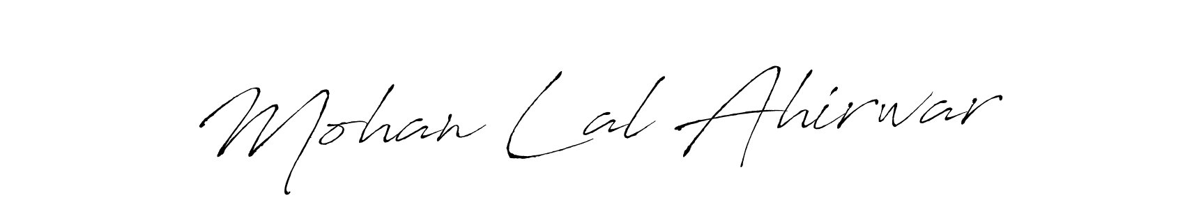 Make a short Mohan Lal Ahirwar signature style. Manage your documents anywhere anytime using Antro_Vectra. Create and add eSignatures, submit forms, share and send files easily. Mohan Lal Ahirwar signature style 6 images and pictures png