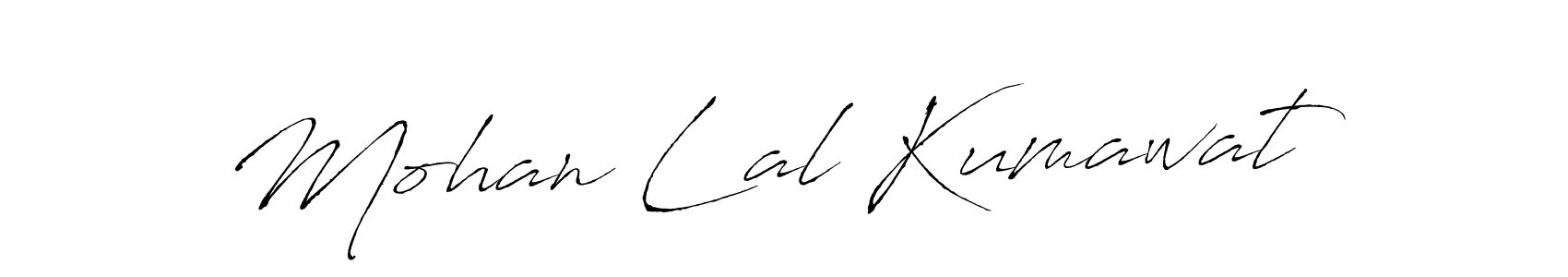 Mohan Lal Kumawat stylish signature style. Best Handwritten Sign (Antro_Vectra) for my name. Handwritten Signature Collection Ideas for my name Mohan Lal Kumawat. Mohan Lal Kumawat signature style 6 images and pictures png