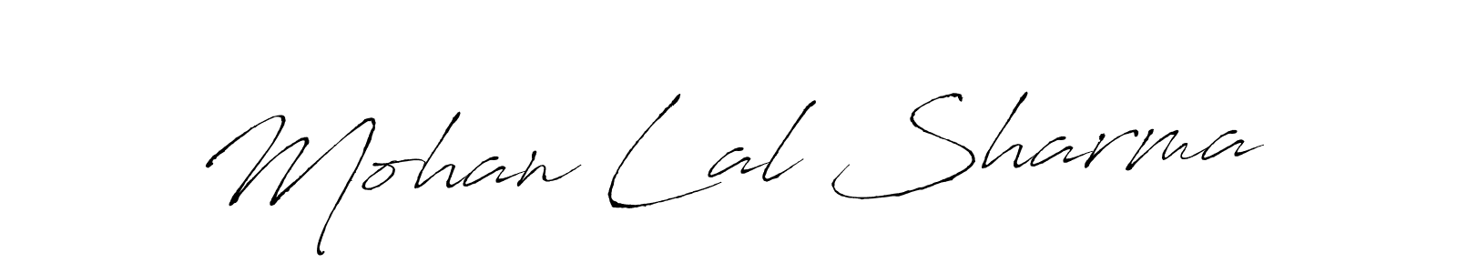 How to make Mohan Lal Sharma signature? Antro_Vectra is a professional autograph style. Create handwritten signature for Mohan Lal Sharma name. Mohan Lal Sharma signature style 6 images and pictures png