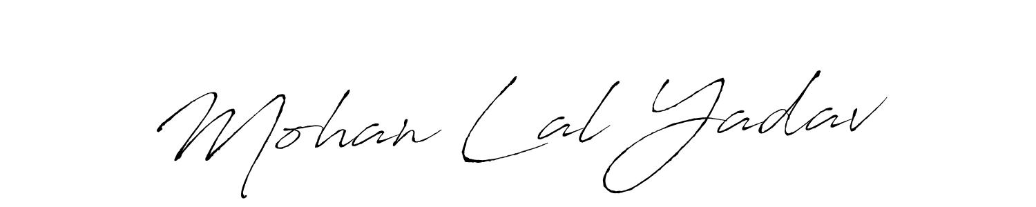 Use a signature maker to create a handwritten signature online. With this signature software, you can design (Antro_Vectra) your own signature for name Mohan Lal Yadav. Mohan Lal Yadav signature style 6 images and pictures png