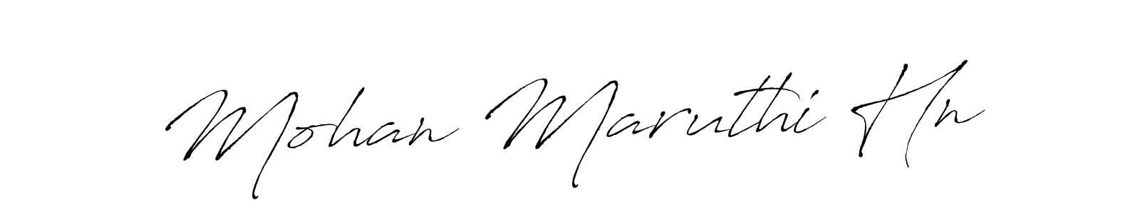 Make a beautiful signature design for name Mohan Maruthi Hn. Use this online signature maker to create a handwritten signature for free. Mohan Maruthi Hn signature style 6 images and pictures png