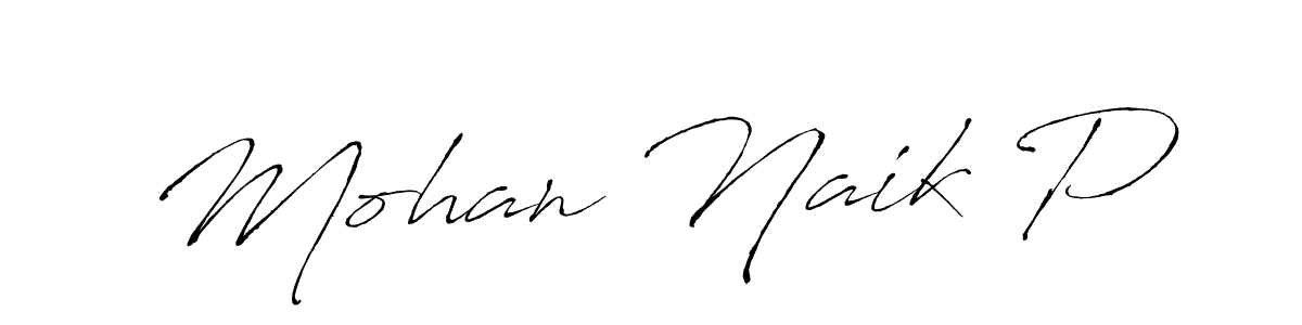 Design your own signature with our free online signature maker. With this signature software, you can create a handwritten (Antro_Vectra) signature for name Mohan Naik P. Mohan Naik P signature style 6 images and pictures png