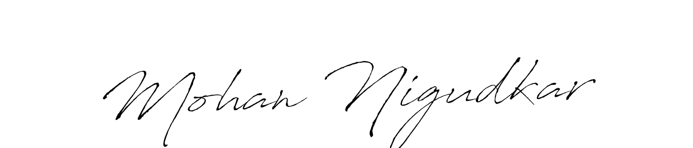 Also we have Mohan Nigudkar name is the best signature style. Create professional handwritten signature collection using Antro_Vectra autograph style. Mohan Nigudkar signature style 6 images and pictures png