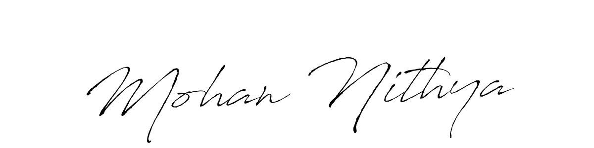 The best way (Antro_Vectra) to make a short signature is to pick only two or three words in your name. The name Mohan Nithya include a total of six letters. For converting this name. Mohan Nithya signature style 6 images and pictures png