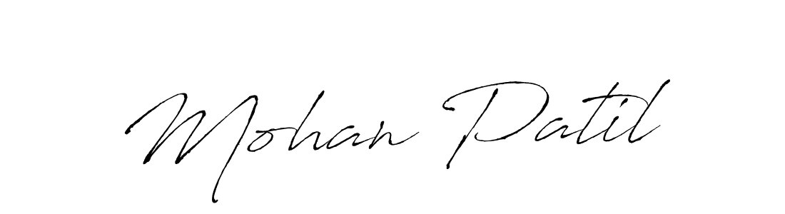 Use a signature maker to create a handwritten signature online. With this signature software, you can design (Antro_Vectra) your own signature for name Mohan Patil. Mohan Patil signature style 6 images and pictures png