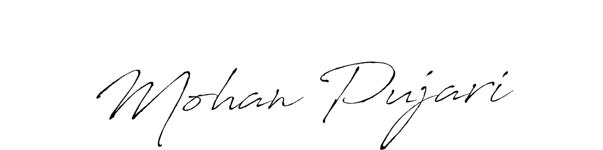 Design your own signature with our free online signature maker. With this signature software, you can create a handwritten (Antro_Vectra) signature for name Mohan Pujari. Mohan Pujari signature style 6 images and pictures png