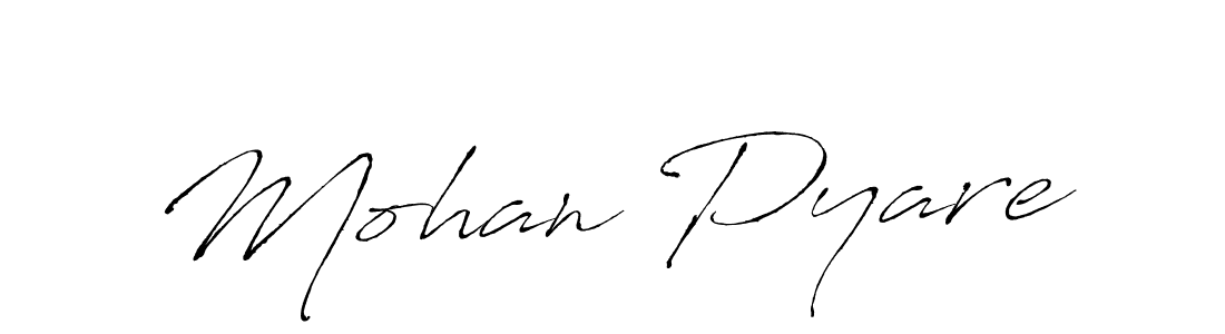 How to make Mohan Pyare name signature. Use Antro_Vectra style for creating short signs online. This is the latest handwritten sign. Mohan Pyare signature style 6 images and pictures png