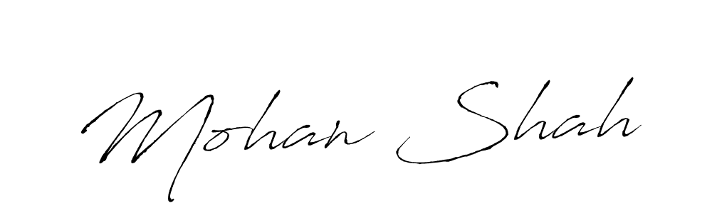 Create a beautiful signature design for name Mohan Shah. With this signature (Antro_Vectra) fonts, you can make a handwritten signature for free. Mohan Shah signature style 6 images and pictures png