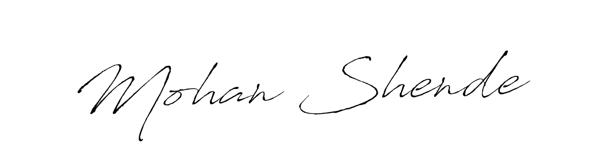 You can use this online signature creator to create a handwritten signature for the name Mohan Shende. This is the best online autograph maker. Mohan Shende signature style 6 images and pictures png