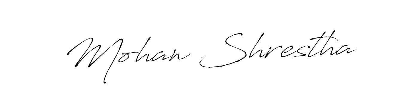 How to make Mohan Shrestha name signature. Use Antro_Vectra style for creating short signs online. This is the latest handwritten sign. Mohan Shrestha signature style 6 images and pictures png