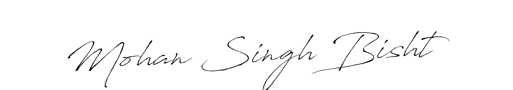 Antro_Vectra is a professional signature style that is perfect for those who want to add a touch of class to their signature. It is also a great choice for those who want to make their signature more unique. Get Mohan Singh Bisht name to fancy signature for free. Mohan Singh Bisht signature style 6 images and pictures png