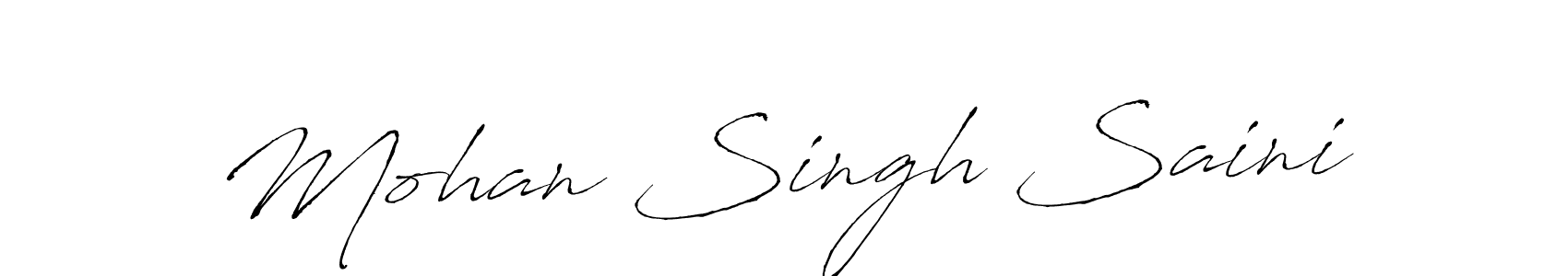 This is the best signature style for the Mohan Singh Saini name. Also you like these signature font (Antro_Vectra). Mix name signature. Mohan Singh Saini signature style 6 images and pictures png