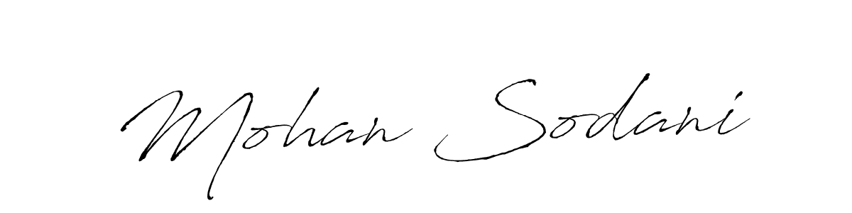 The best way (Antro_Vectra) to make a short signature is to pick only two or three words in your name. The name Mohan Sodani include a total of six letters. For converting this name. Mohan Sodani signature style 6 images and pictures png