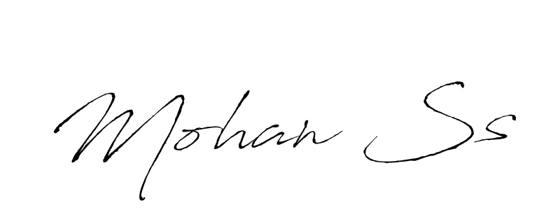 Use a signature maker to create a handwritten signature online. With this signature software, you can design (Antro_Vectra) your own signature for name Mohan Ss. Mohan Ss signature style 6 images and pictures png