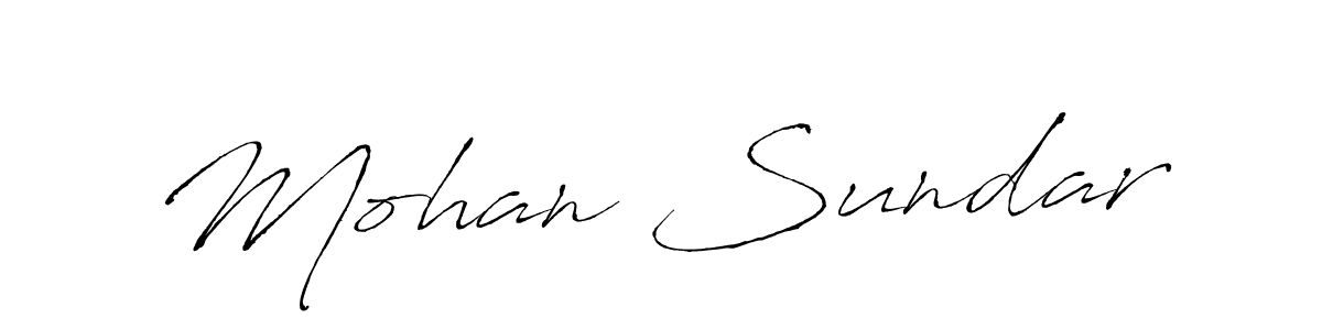 How to make Mohan Sundar signature? Antro_Vectra is a professional autograph style. Create handwritten signature for Mohan Sundar name. Mohan Sundar signature style 6 images and pictures png