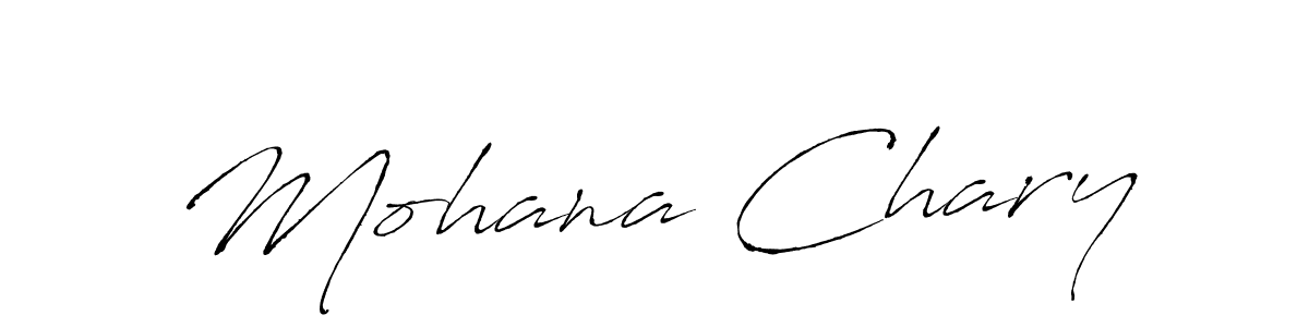 You can use this online signature creator to create a handwritten signature for the name Mohana Chary. This is the best online autograph maker. Mohana Chary signature style 6 images and pictures png