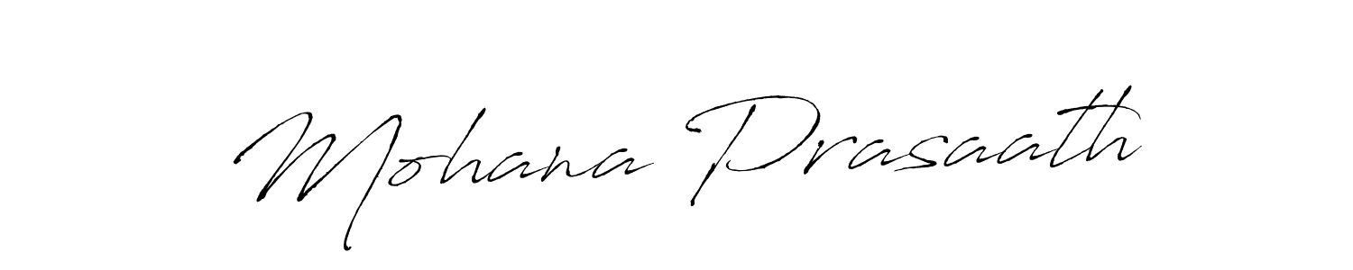 Make a beautiful signature design for name Mohana Prasaath. With this signature (Antro_Vectra) style, you can create a handwritten signature for free. Mohana Prasaath signature style 6 images and pictures png