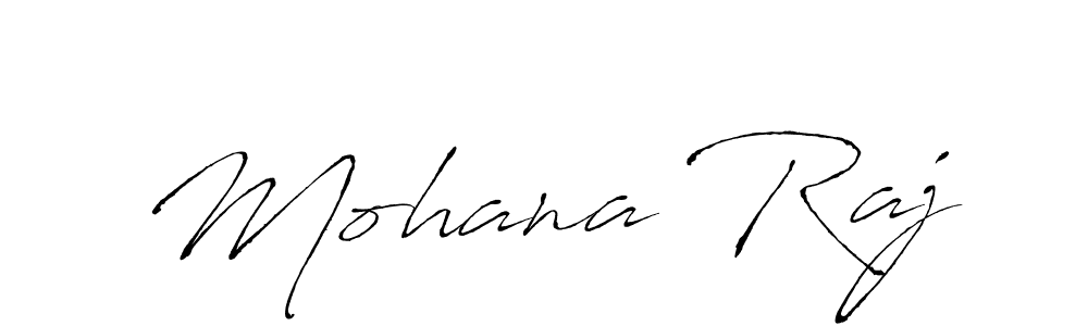 Create a beautiful signature design for name Mohana Raj. With this signature (Antro_Vectra) fonts, you can make a handwritten signature for free. Mohana Raj signature style 6 images and pictures png