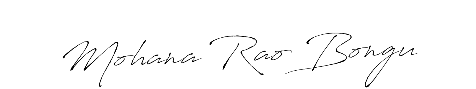 Mohana Rao Bongu stylish signature style. Best Handwritten Sign (Antro_Vectra) for my name. Handwritten Signature Collection Ideas for my name Mohana Rao Bongu. Mohana Rao Bongu signature style 6 images and pictures png