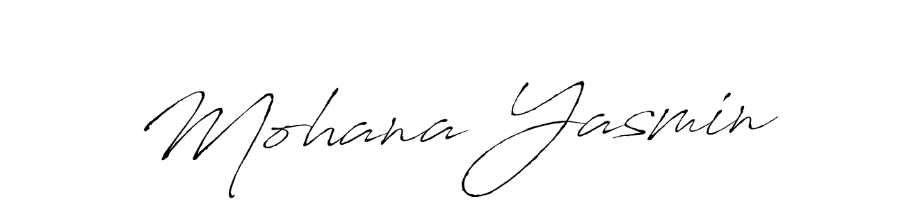 Also we have Mohana Yasmin name is the best signature style. Create professional handwritten signature collection using Antro_Vectra autograph style. Mohana Yasmin signature style 6 images and pictures png