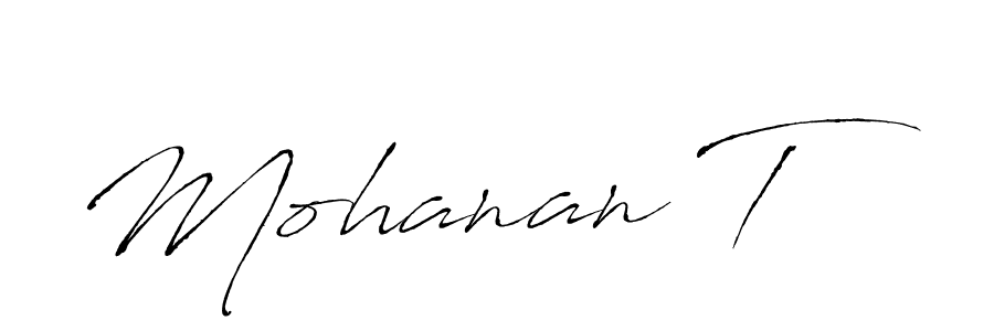 Also we have Mohanan T name is the best signature style. Create professional handwritten signature collection using Antro_Vectra autograph style. Mohanan T signature style 6 images and pictures png