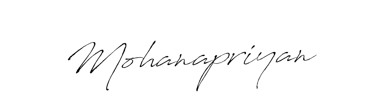 Mohanapriyan stylish signature style. Best Handwritten Sign (Antro_Vectra) for my name. Handwritten Signature Collection Ideas for my name Mohanapriyan. Mohanapriyan signature style 6 images and pictures png