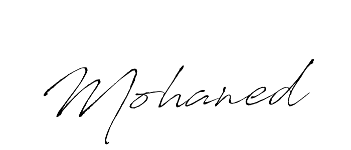 Design your own signature with our free online signature maker. With this signature software, you can create a handwritten (Antro_Vectra) signature for name Mohaned. Mohaned signature style 6 images and pictures png