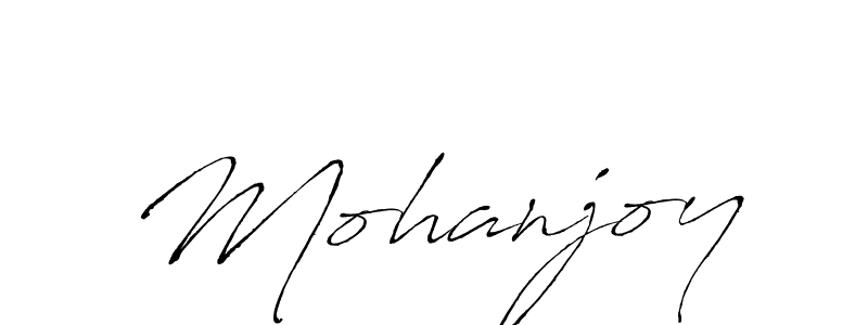 How to make Mohanjoy signature? Antro_Vectra is a professional autograph style. Create handwritten signature for Mohanjoy name. Mohanjoy signature style 6 images and pictures png