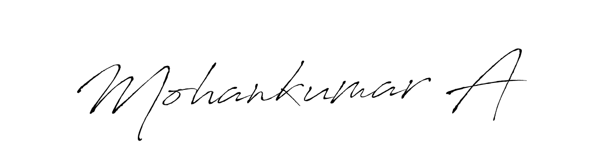 Use a signature maker to create a handwritten signature online. With this signature software, you can design (Antro_Vectra) your own signature for name Mohankumar A. Mohankumar A signature style 6 images and pictures png