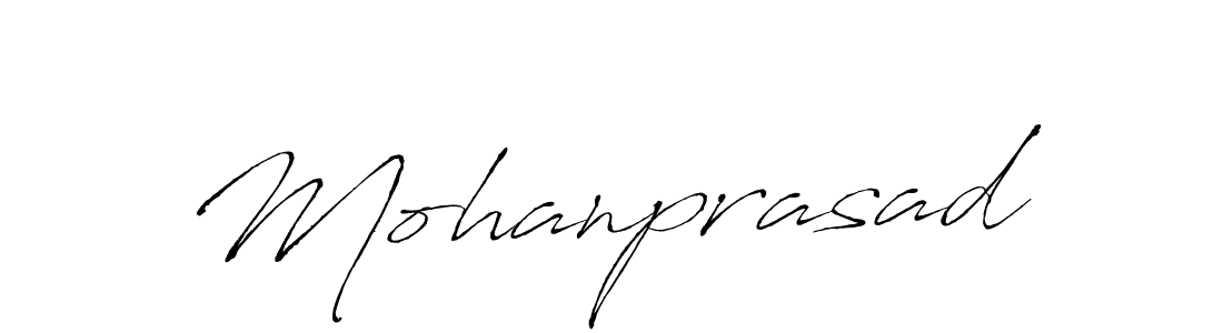 Also we have Mohanprasad name is the best signature style. Create professional handwritten signature collection using Antro_Vectra autograph style. Mohanprasad signature style 6 images and pictures png