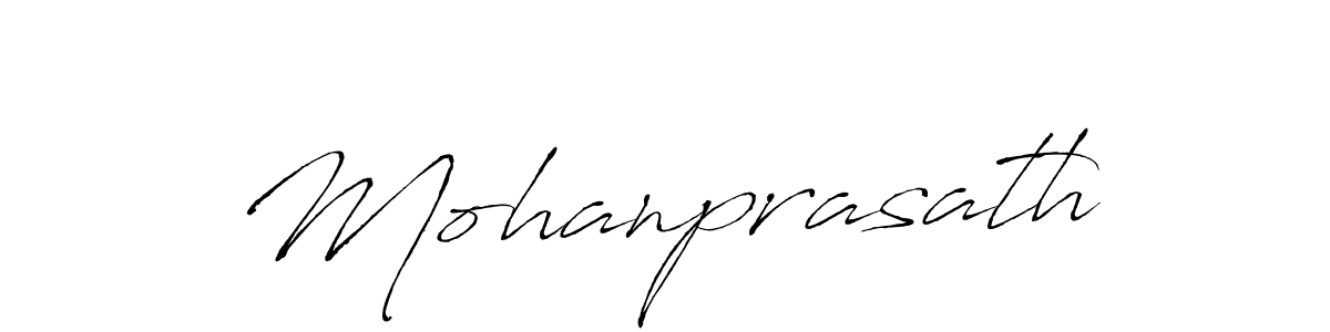 Create a beautiful signature design for name Mohanprasath. With this signature (Antro_Vectra) fonts, you can make a handwritten signature for free. Mohanprasath signature style 6 images and pictures png